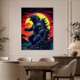 Godzilla Sonnenuntergang als Poster oder Fine Art Print