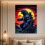 Godzilla Sonnenuntergang als Poster oder Fine Art Print