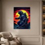 Godzilla Sonnenuntergang als Poster oder Fine Art Print