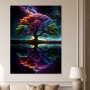 Farbenprächtiger Baum im Kosmos, Leinwand oder Fine Art Print