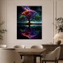 Farbenprächtiger Baum im Kosmos, Leinwand oder Fine Art Print