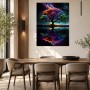 Farbenprächtiger Baum im Kosmos, Leinwand oder Fine Art Print