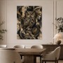Eulen Kunstwerk oder Fine Art Print in edler Antikoptik