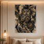 Eulen Kunstwerk oder Fine Art Print in edler Antikoptik