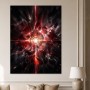 Abstraktes Wandbild mit rotem Lichtspiel, Fine Art Print oder Acrylbild