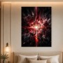 Abstraktes Wandbild mit rotem Lichtspiel, Fine Art Print oder Acrylbild