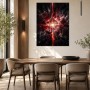 Abstraktes Wandbild mit rotem Lichtspiel, Fine Art Print oder Acrylbild