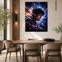 Gaming Portrait in Neonlicht, Wandbild oder Kunstdruck