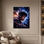 Gaming Portrait in Neonlicht, Wandbild oder Kunstdruck