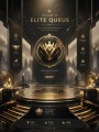Elite Queue Gaming Motiv als Poster oder Acrylbild