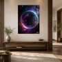 Kosmische Planetenszene als Acrylbild oder Kunstdruck