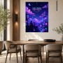 Pixel Dreams Neon Nights als Modernes Wandbild oder Poster