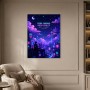 Pixel Dreams Neon Nights als Modernes Wandbild oder Poster