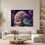 Mystischer Baum unter Mondlicht als Leinwandbild oder Fine Art Print