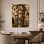 Antike Schlange am Säulenmotiv, Wandbild oder Kunstdruck