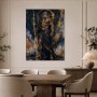 Zeus in Gold und Dunkelblau, Acrylbild oder Kunstdruck