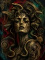Medusas Antlitz als Kunstwerk oder Designer Wandbild