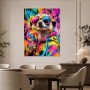 Bunter Erdmännchen mit Sonnenbrille, Poster oder Kunstdruck für moderne Räume