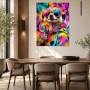 Bunter Erdmännchen mit Sonnenbrille, Poster oder Kunstdruck für moderne Räume