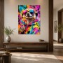 Bunter Erdmännchen mit Sonnenbrille, Poster oder Kunstdruck für moderne Räume