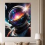 Kosmischer Astronaut als Acrylbild oder Leinwandbild