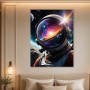 Kosmischer Astronaut als Acrylbild oder Leinwandbild