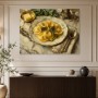Ravioli auf Marmor, Kunstdruck oder Leinwand für stilvolle Küchenräume