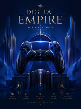 Digital Empire als Gaming Poster oder Wandbild