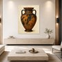 Antike Vase mit mythologischer Szene, Kunstdruck oder Wandbild