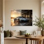Silberner Supersportwagen als Gallery Print oder Leinwand