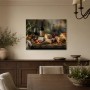 Stillleben mit Wein und Käse als Kunstdruck oder Fine Art Print