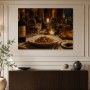 Romantisches Dinner bei Kerzenschein, Kunstdruck und Gallery Print