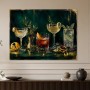 Elegante Cocktailszene als Leinwand oder Fine Art Print