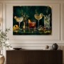 Elegante Cocktailszene als Leinwand oder Fine Art Print