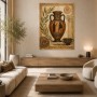 Antike Vase als Kunstdruck und Poster mit mediterraner Ornamentik
