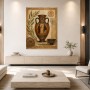 Antike Vase als Kunstdruck und Poster mit mediterraner Ornamentik