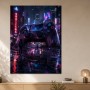 Neon City Gamer Motiv als Wandbild oder Acrylbild