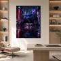 Neon City Gamer Motiv als Wandbild oder Acrylbild