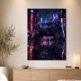 Neon City Gamer Motiv als Wandbild oder Acrylbild