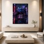 Neon City Gamer Motiv als Wandbild oder Acrylbild