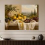Mediterranes Stillleben mit Zitronen, Wandbild oder Kunstdruck