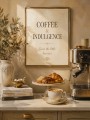 Coffee & Indulgence Leinwand oder Poster für stilvolle Küchenecken