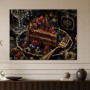 Luxuriöses Dessertstillleben als Kunstwerk oder Wandbild