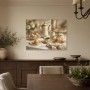 Elegantes Stillleben mit Tee und Gebäck, Leinwand oder Kunstdruck