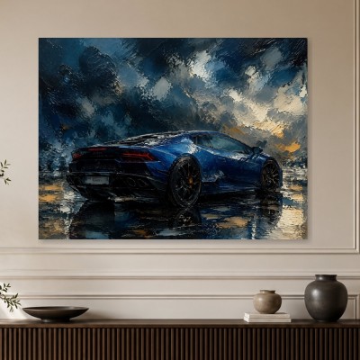 Dynamischer Sportwagen als Leinwand oder Acrylbild