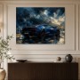 Dynamischer Sportwagen als Leinwand oder Acrylbild