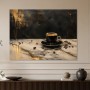 Schwarze Kaffeetasse als Fine Art Print oder Modernes Wandbild