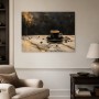 Schwarze Kaffeetasse als Fine Art Print oder Modernes Wandbild