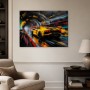 Dynamischer Sportwagen im Tunnel, Modernes Wandbild oder Poster