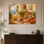 Mediterranes Stillleben als Leinwand oder Poster mit sonniger Küstenstimmung